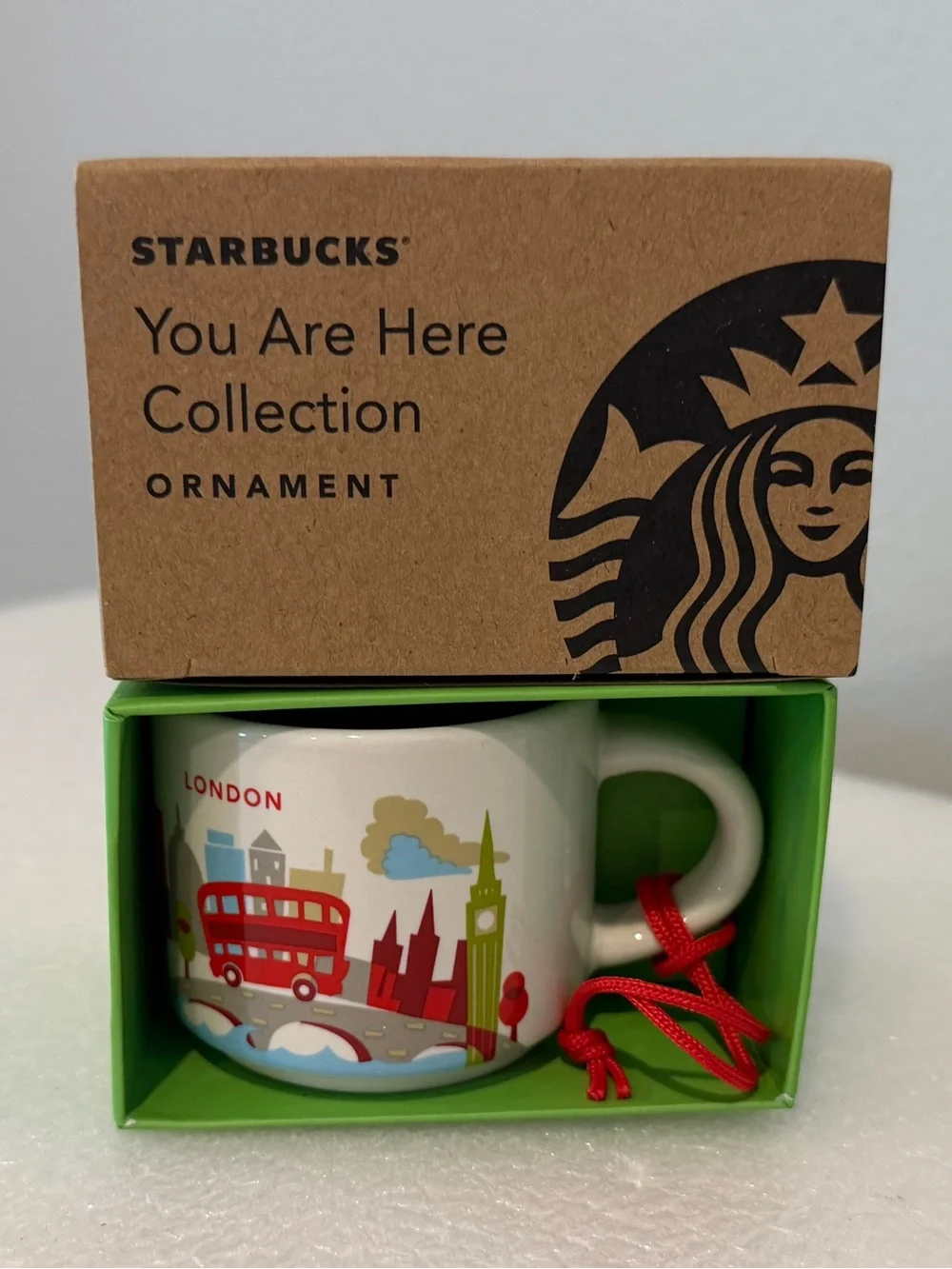 Starbucks London You Are Here Mug Christmas Ornament NIB